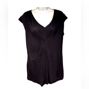 NEW Loved by Heidi Ulum Motherhood Calab Maternity Top Navy Short Sleeve Small